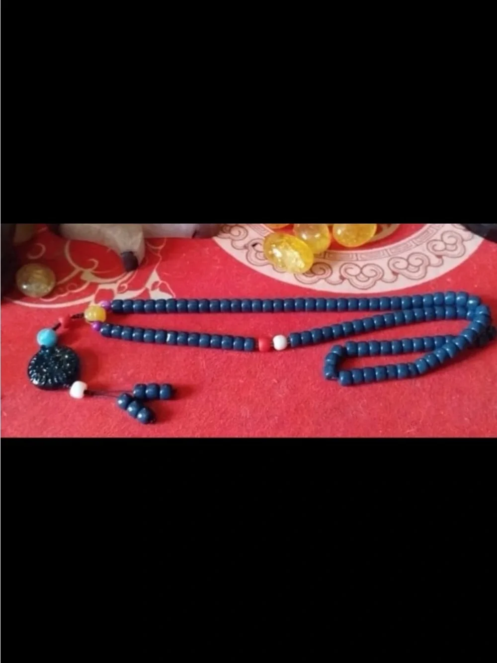 Lapis Prayer Necklace Mala UHQ
